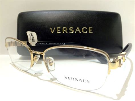 silver versace glasses|versace gold frame glasses men's.